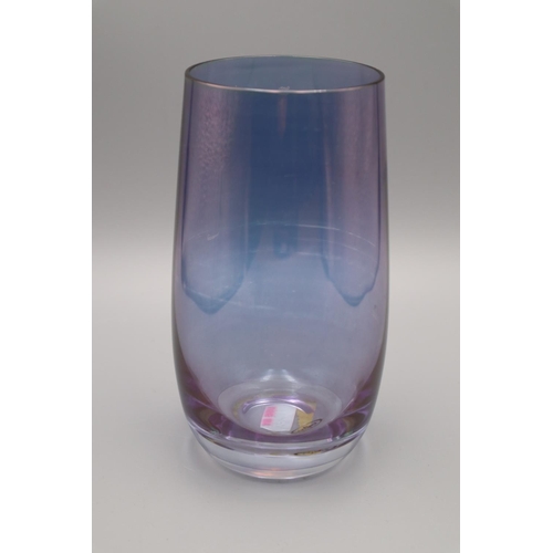 208 - Eight Purple Highball Drinking Glasses