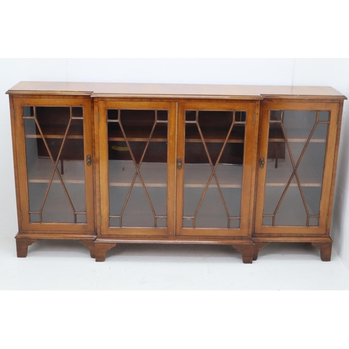 351 - A Long Low Display Cabinet Measures 65 Inches Wide x 12 Inches Deep and 36 Inches Tall