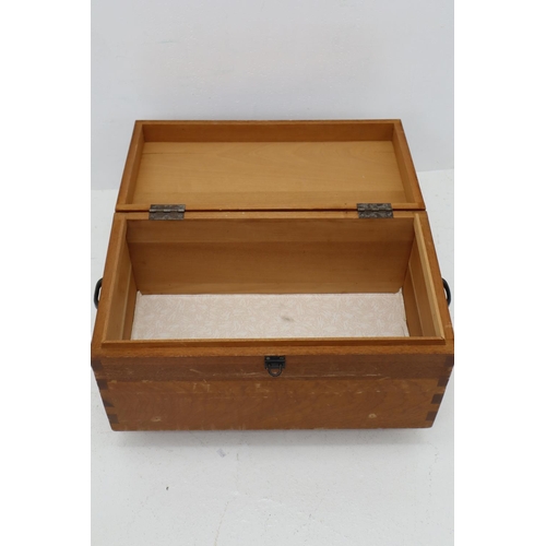 223 - Heavy Wooden Storage Chest on Castors (27