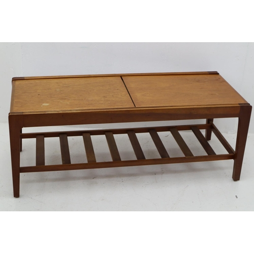 226 - Remploy 1960's Teak Slatted and Tile Topped Extending Coffee Table 41