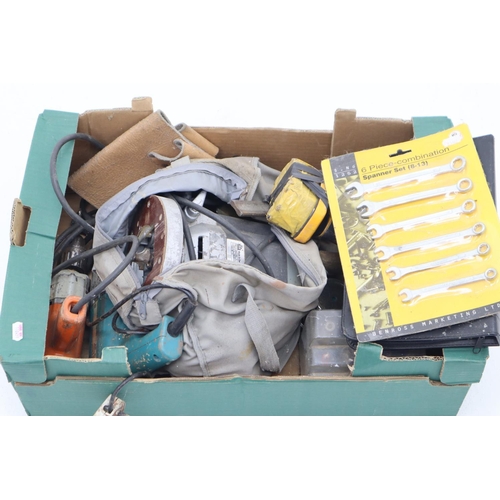 399 - House Clearance Box of Tools Including Electric Drills, Router, Clamp and More