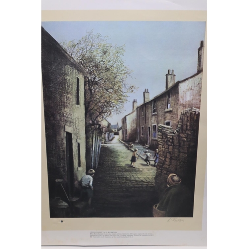 413 - Two Limited Edition Signed L Rushton Prints entitled Our Street (20