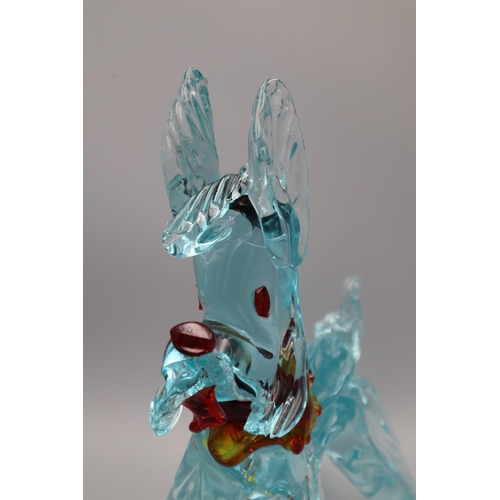 140 - Vintage mid century 60s 70s rare Murano glass Scottie dog with Uranium Elements 9.5