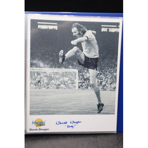 453 - An Autographed Editions Album of Signed Photo Fact Sheets. Signatures Include, Bobby Charlton, Steve... 