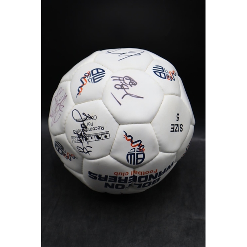 454 - A Bolton Wanderers Autographed Football