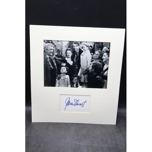 458 - James Stewart Autograph With Still from 