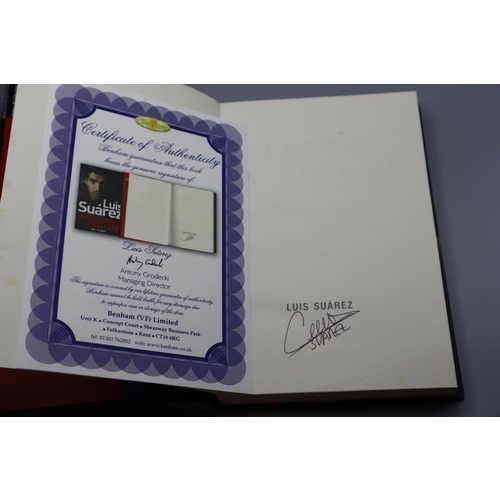 118 - Autographed Luis Suarez Book With Certificate of Authenticity.