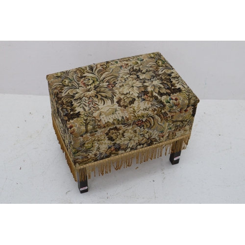8 - Mid Century Fabric Covered Sewing Box (16