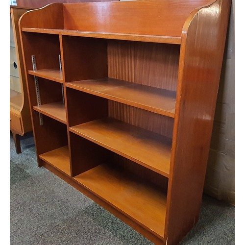 27 - Oak Book Case With Adjustable Shelves. 42 Inches Tall, 44