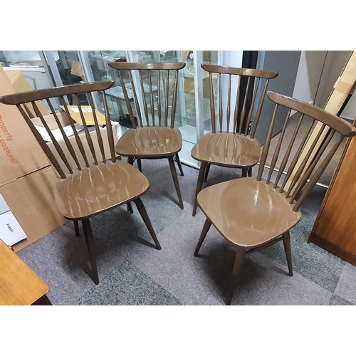 46 - Set of 4 Spindle Back Dining Chairs