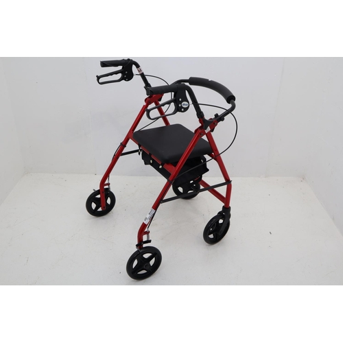 97 - A Drive 4 Wheeled Walking Frame With Brakes and Seat
