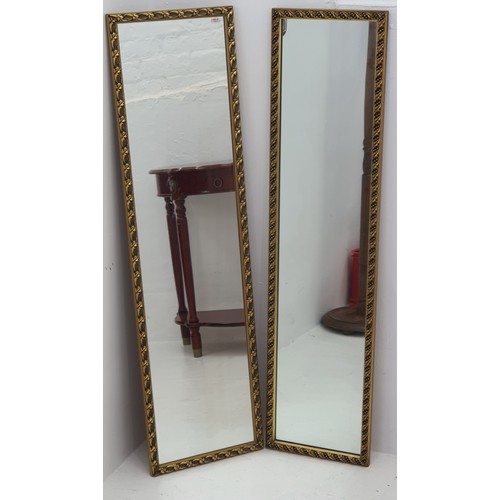 98 - Two Full Length Decorative Gilt Framed Wall Mirrors (49