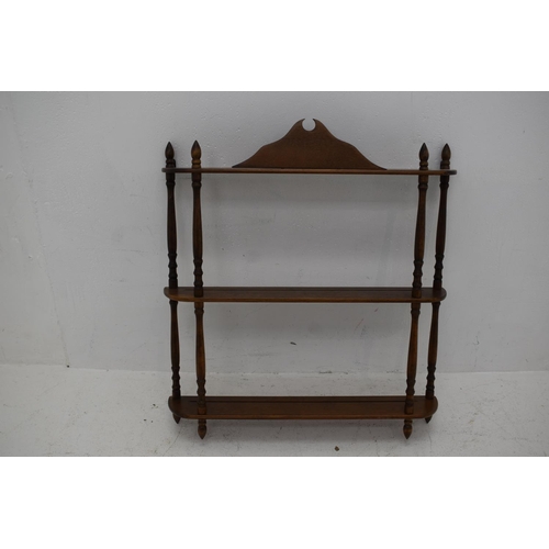 78 - Wall Hanging Wooden Plate Display Shelf (26