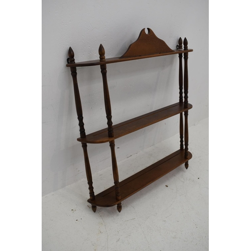 78 - Wall Hanging Wooden Plate Display Shelf (26