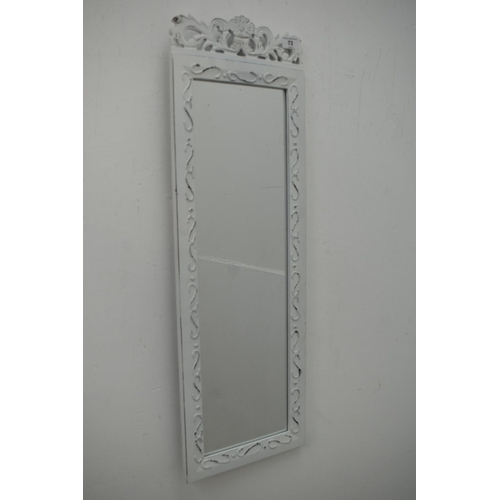 73 - Elegant White Wall Hanging Mirror (30