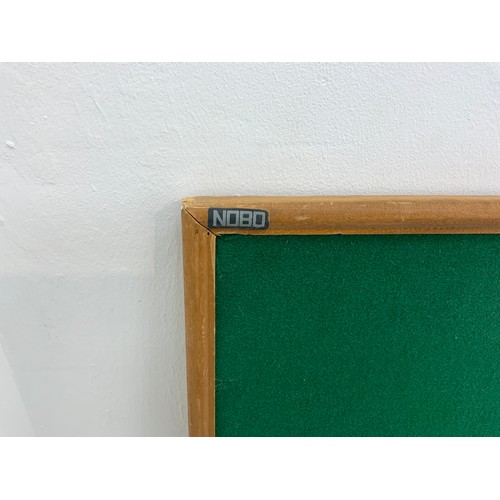 106 - Large Green Felt Wood Framed Notice Board (67