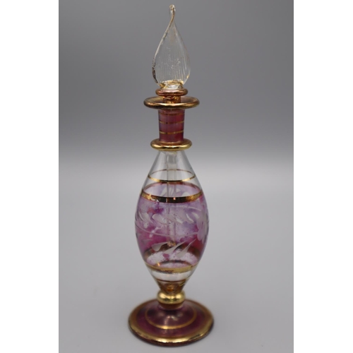 81 - Turkish Glass Perfume Bottle (6.5