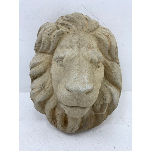 468 - Heavy Concrete Lions Head (16”)