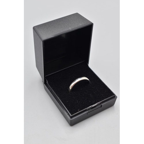 11 - Silver 925 Band Ring (Size O) Complete with Presentation Box