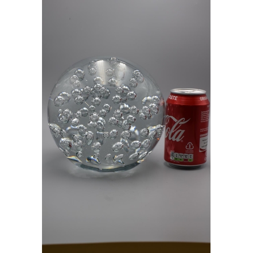 40 - Large Controlled Bubble Paperweight (7