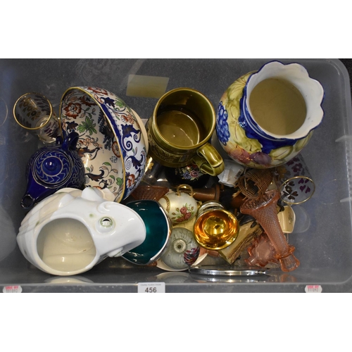 456 - Mixed Lot including Mdina Glass, Tea For One Set, and More