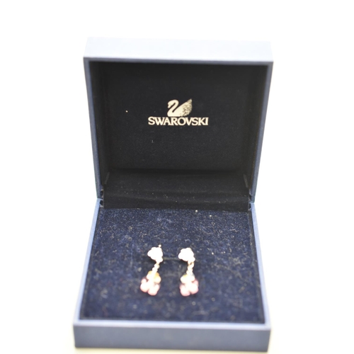 62 - Pair of Swarovski Butterfly Earrings in Original Box