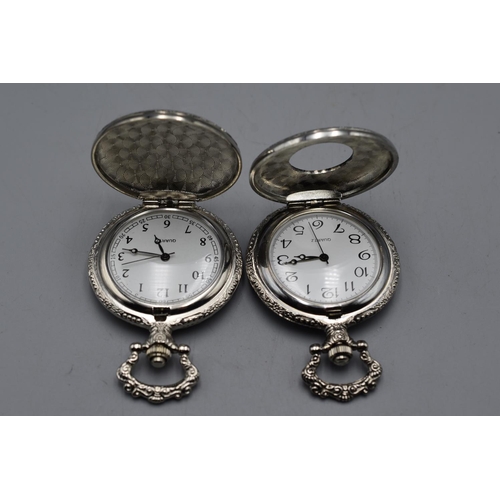 77 - Two Vintage Style Pocket Watches both ticking away nicely