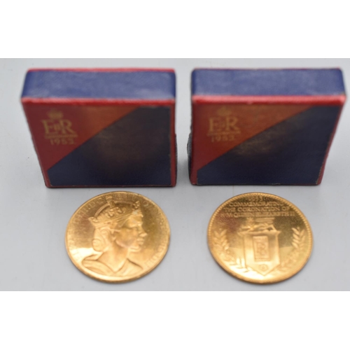 82 - Two 1953 Coronation Medals Issued by Rolls Royce