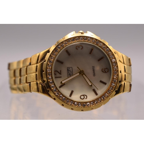 84 - Ladies Diamante Encrusted Eaton Watch in original box