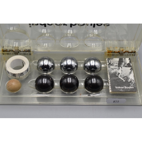 91 - Indoor Boules Set made by Loncraine Broxton + Partners and two sets of Boxed Cufflinks