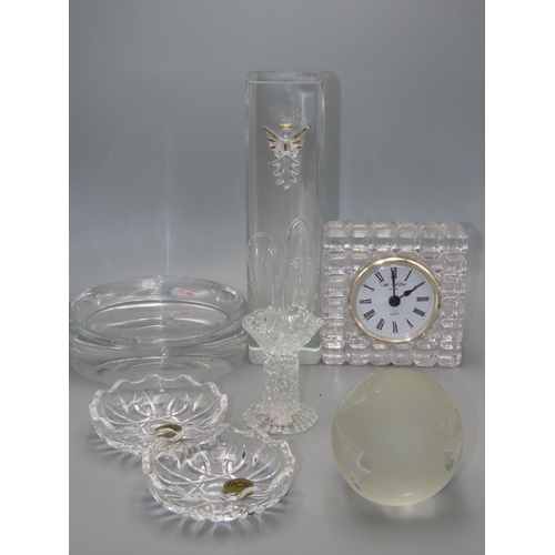 104 - Collection of Glassware to include Royal Crystal Rock, Hand blown Glass, Crystal Globe and more