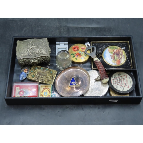 115 - Selection of Various Curios on tray