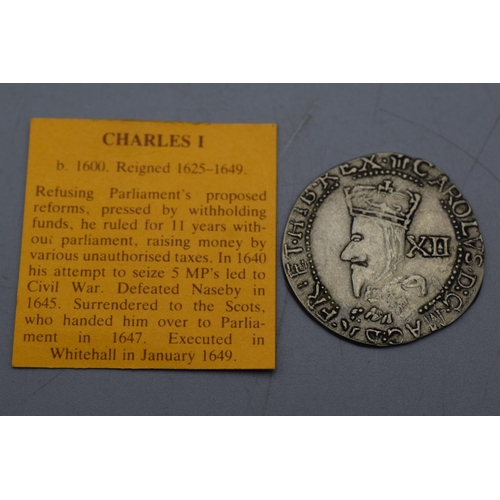 124 - Reproduction 17th Century Shilling