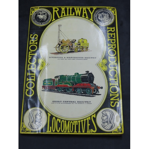 134 - Vintage Collectors Railway Reproductions Locomotives Cards Album; 1978 complete set