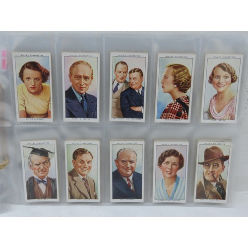 137 - Complete Set of 1935 Wills Cigarettes 2nd Series of 40 Radio Celebrities