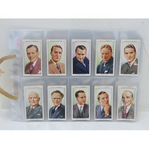 137 - Complete Set of 1935 Wills Cigarettes 2nd Series of 40 Radio Celebrities