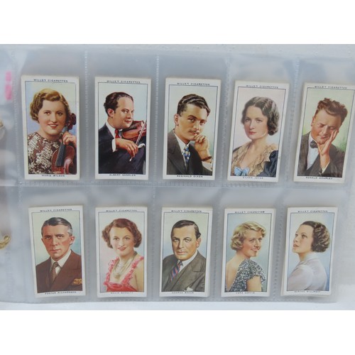 137 - Complete Set of 1935 Wills Cigarettes 2nd Series of 40 Radio Celebrities