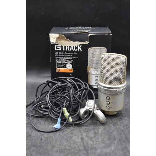 142 - G-Track USB Studio Condenser Mic in original box