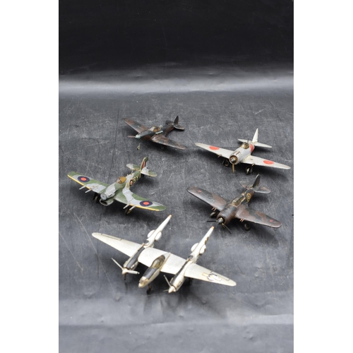 623 - Selection of 5 WWII Hand Made Planes (A/F)