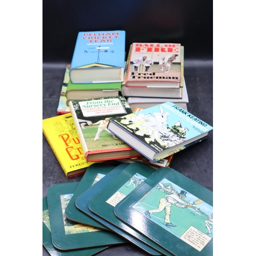 629 - Collection of Cricket Books to include place mats