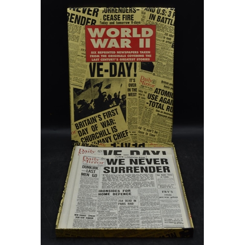 631 - Box Set of Six World War ll Reprinted Newspapers taken from originals