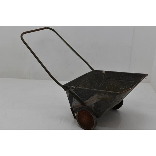 647 - Vintage Galvanised Wheelbarrow