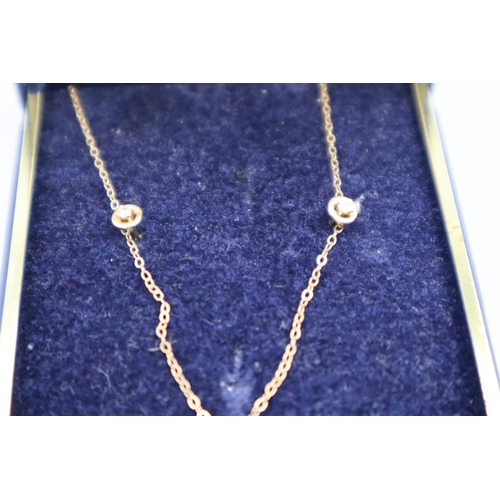 13 - Set of 9ct Gold Earrings and Necklace