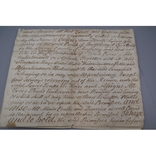 50 - George III Hand Written Indenture and a Buckingham Palace Letterhead with hand written note dated 19... 