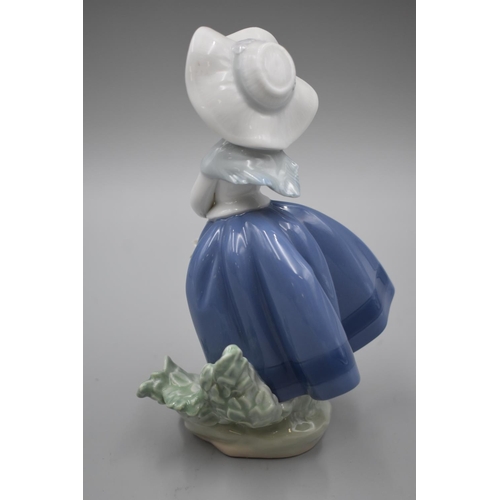 86 - Lladro Porcelain Pretty Pickings Girl (7