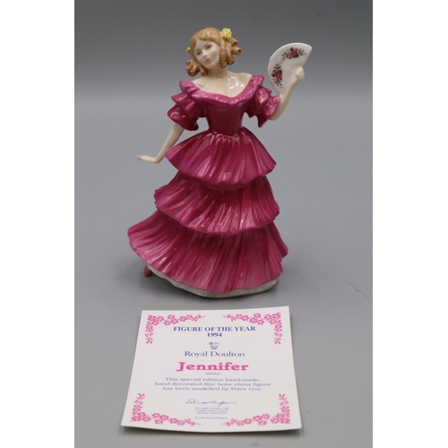 111 - Royal Doulton Figure of the Year 1994 Jennifer HN3447 approx. 7