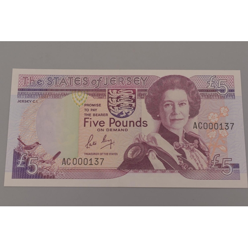 134 - States of Jersey La Corbiere £5 Bank Note (AC000137)