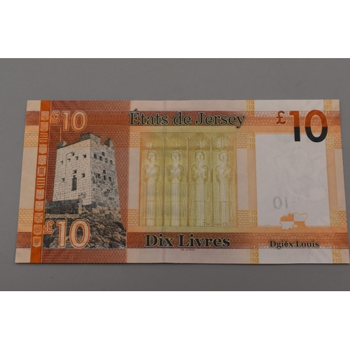 138 - States of Jersey Seymour Tower £10 Bank Note (AD008313)