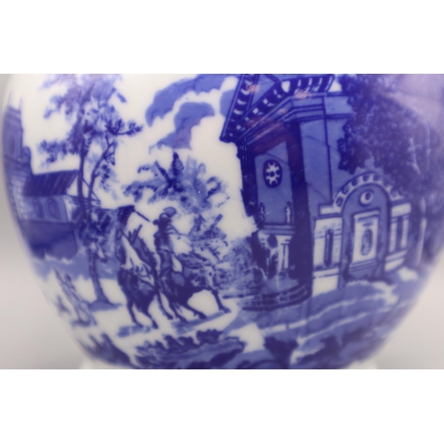 173 - Classical Blue and White Jug approx. 9.5