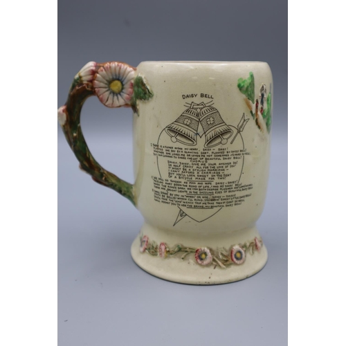 191 - Crown Devon Daisy Bell Musical Tankard (6.5